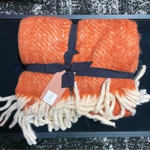 Brushed Herringbone Throw Blanket